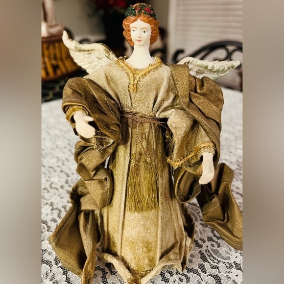 Handmade Angel Christmas Ornament About 9” Tall  Gorgeous - Picture 1 of 6